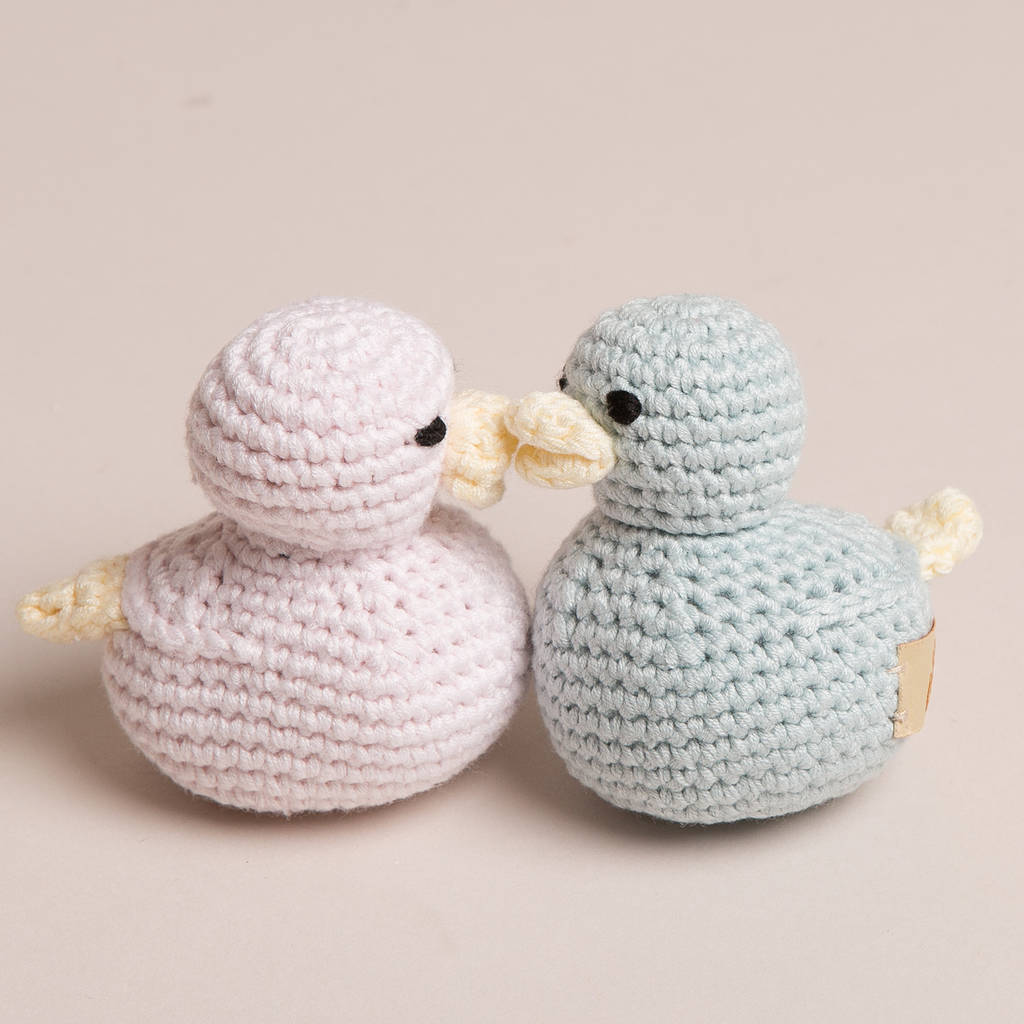 Hand Crochet Baby Duck Rattle, Multiple Choices Available - Toys & Games - The Present King