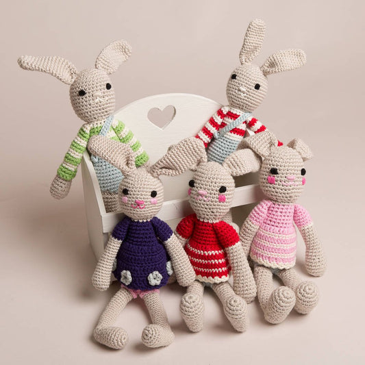 Hand Crochet Bunny Rabbit, Multiple Choices Available - Toys & Games - The Present King