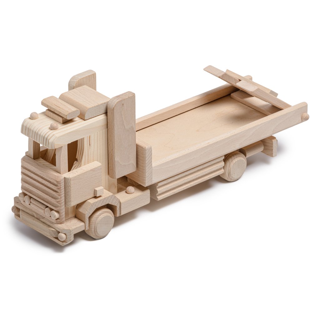 Handmade Large Wooden Recovery Truck Toy - Toys & Games - The Present King