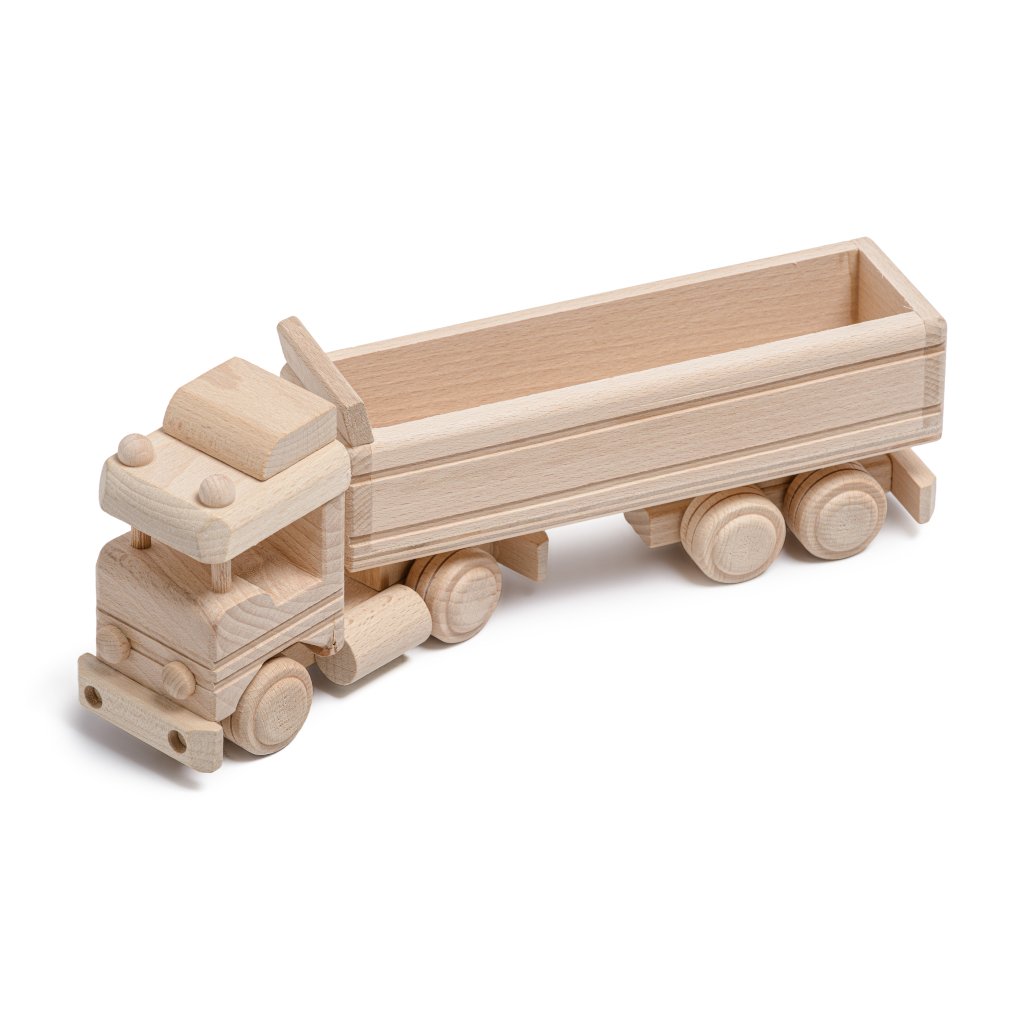 Handmade Wooden Dumping Truck Toy - Toys & Games - The Present King