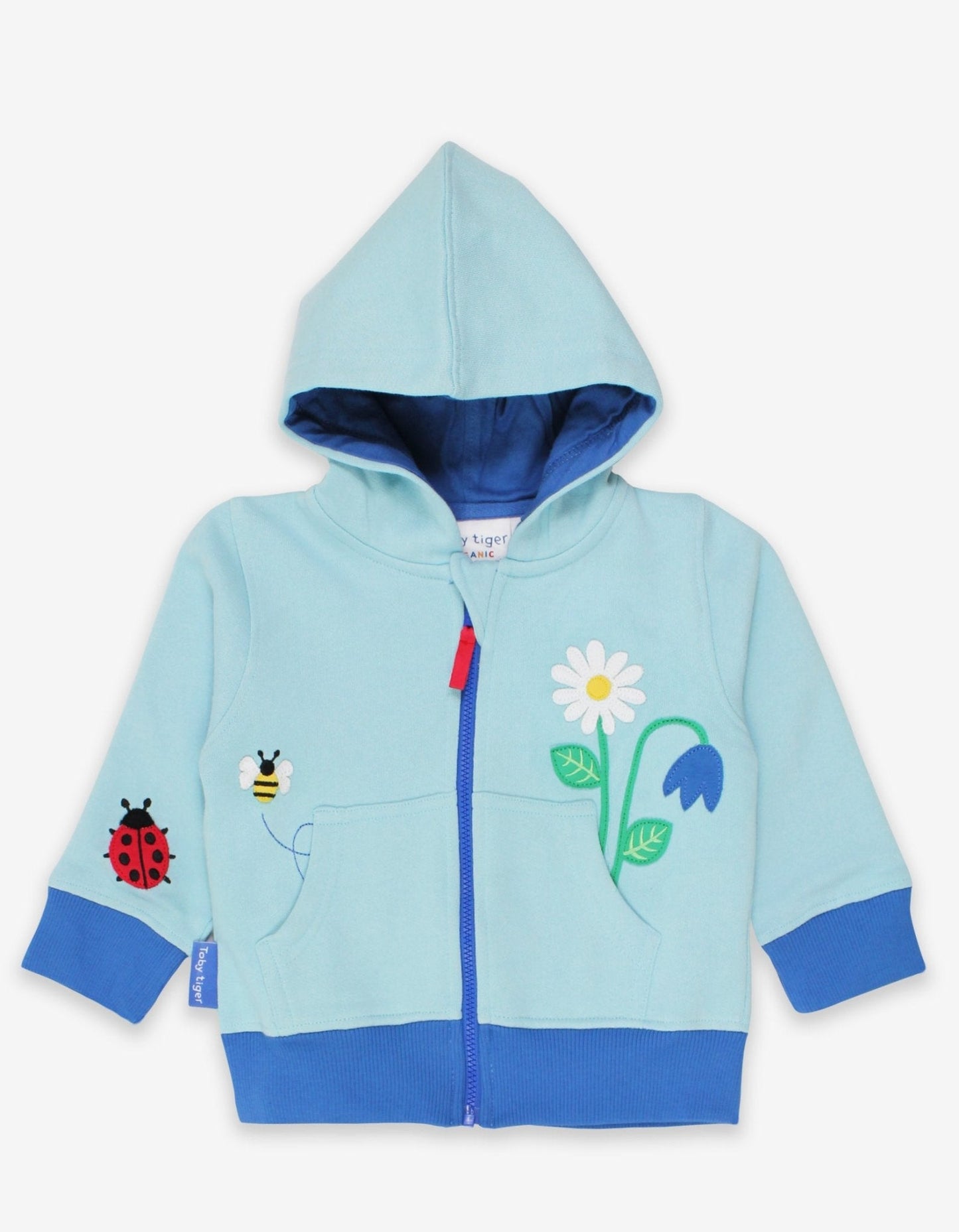 Organic English Garden Applique Hoodie