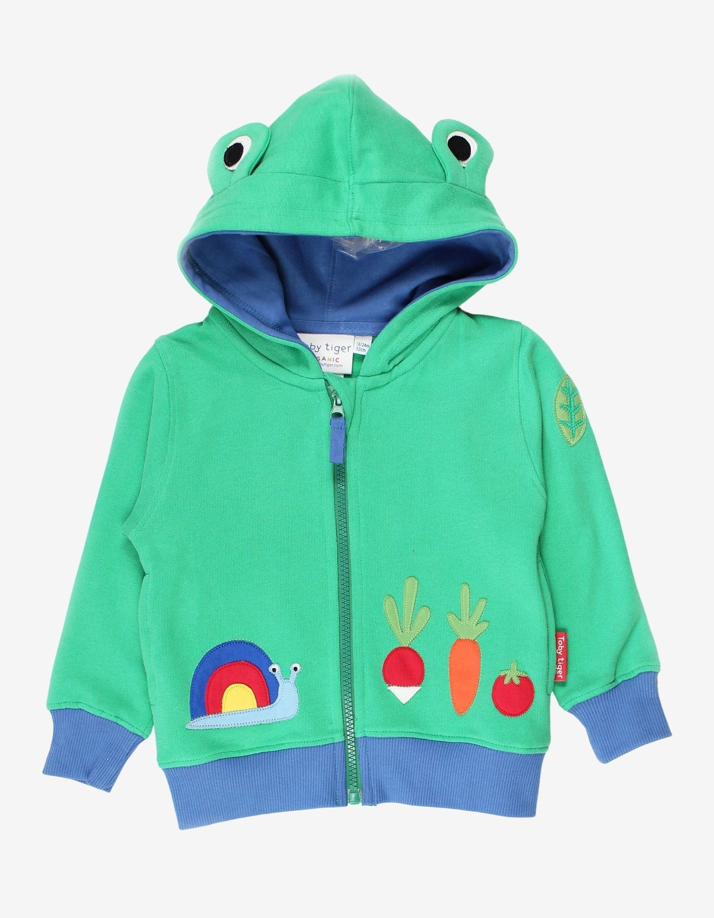 Organic Frog Applique Hoodie