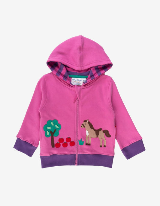 Organic Horse Applique Hoodie