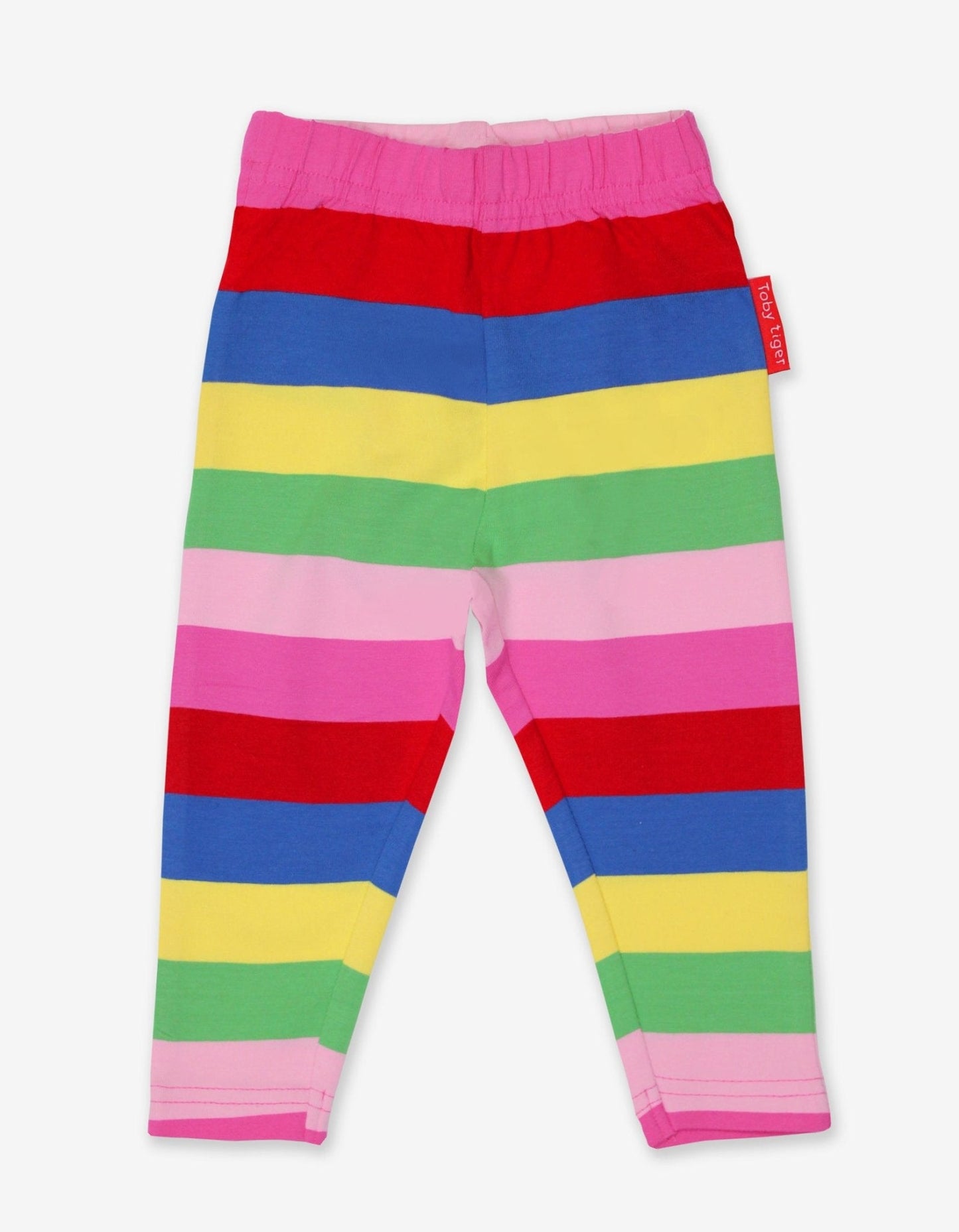 Organic Pink Multi Stripe Leggings