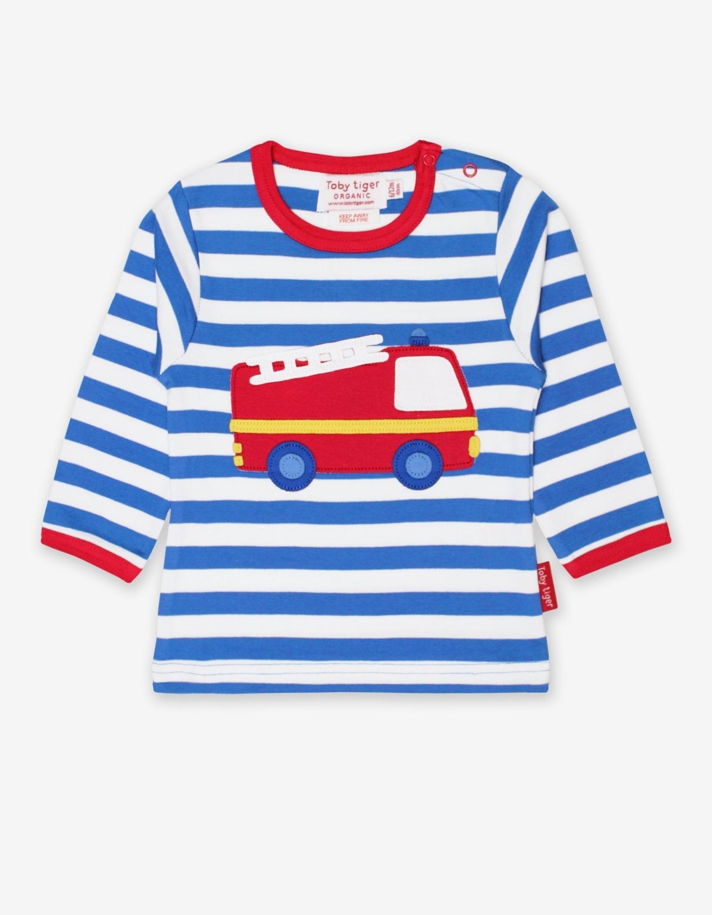 Organic Fire Engine Applique T-Shirt