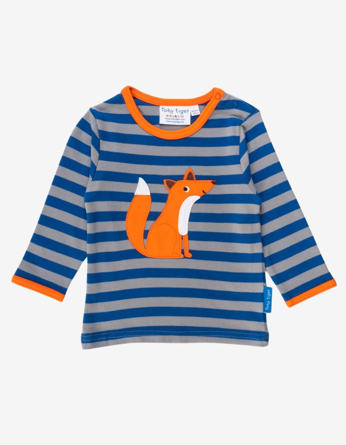 Organic Fox Applique Long-Sleeved T-Shirt