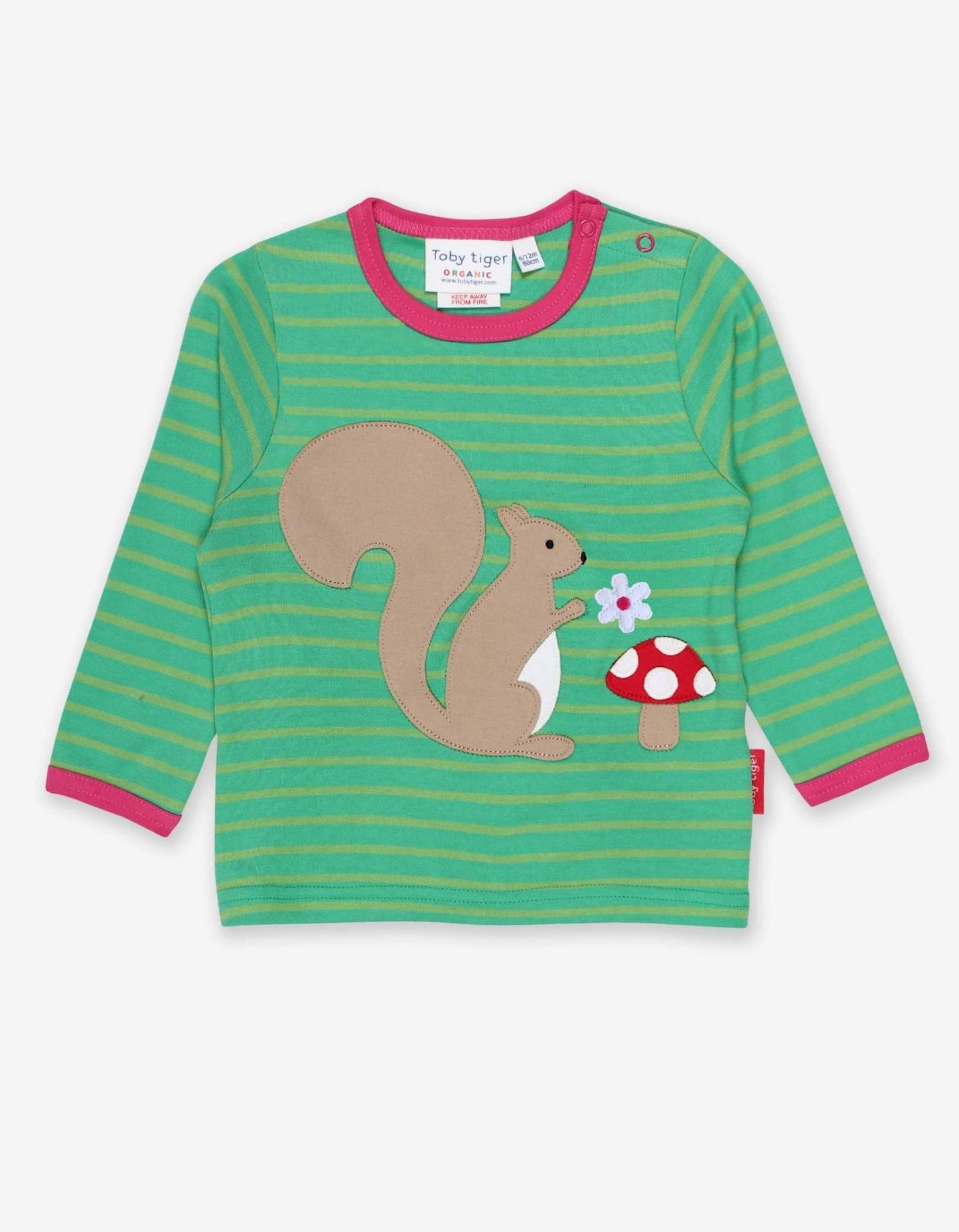 Organic Squirrel Applique T-Shirt