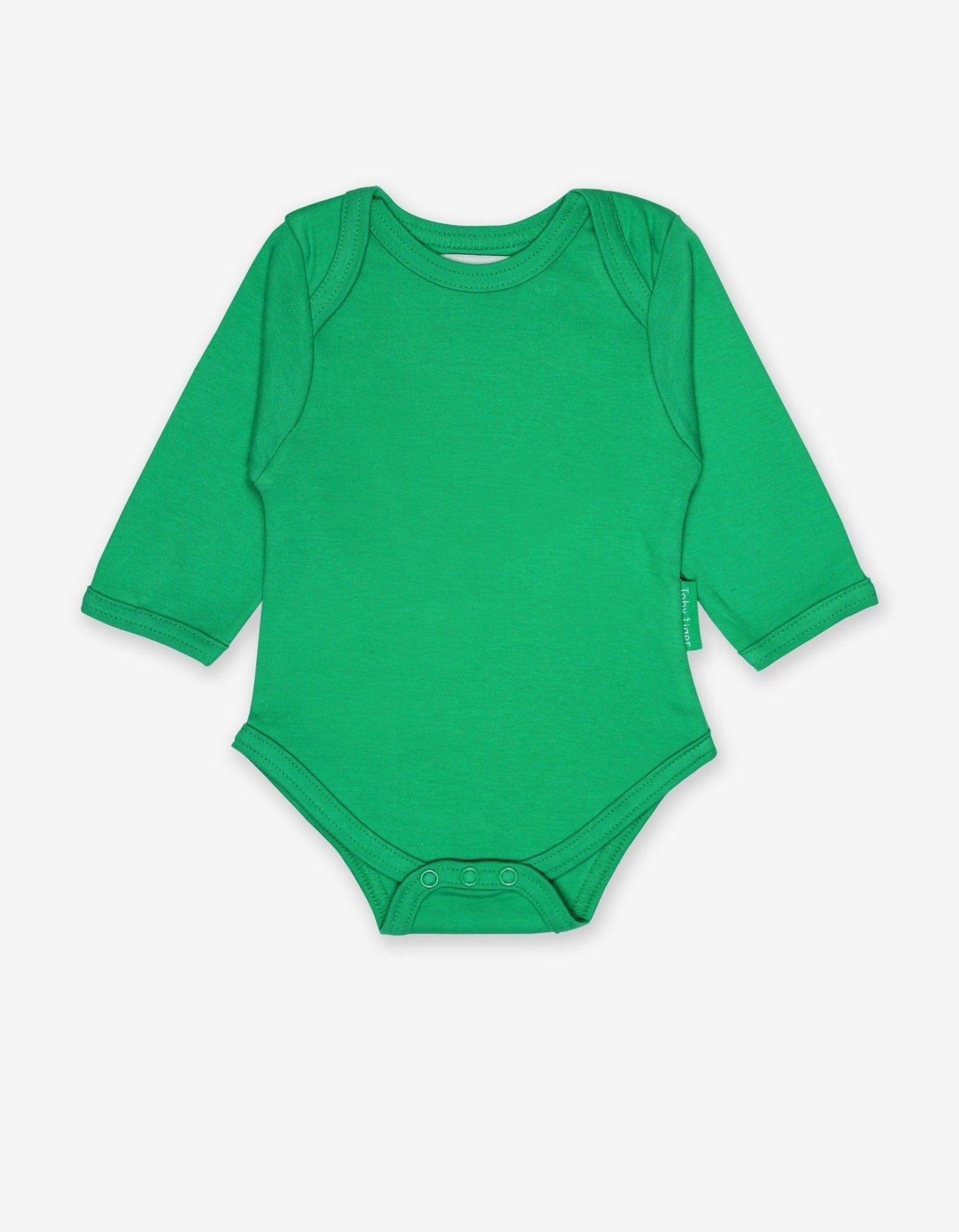 Organic Green Basic Long-Sleeved Baby Body