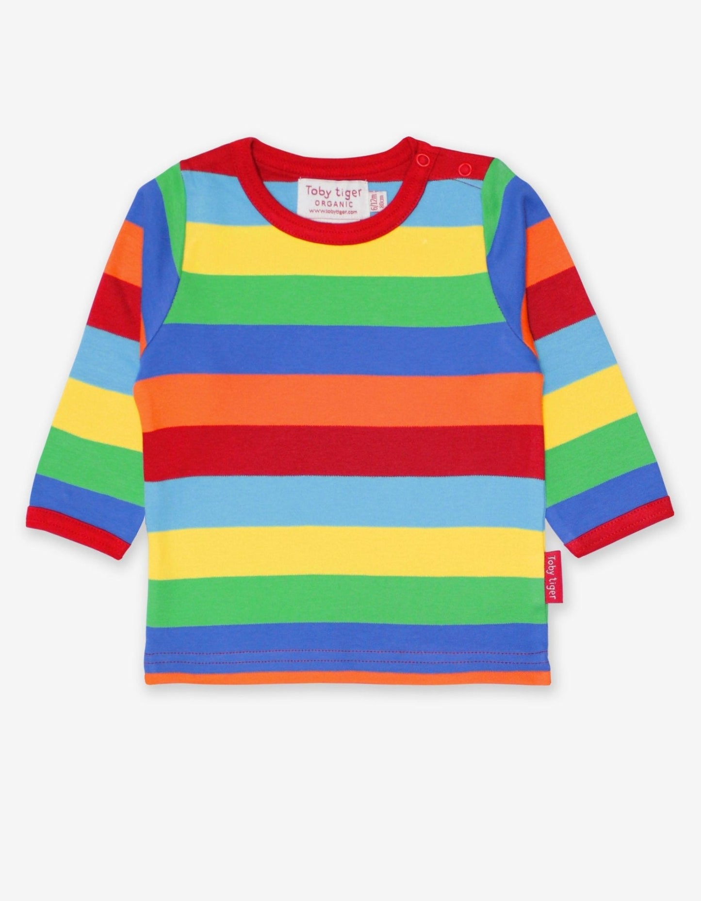 Organic Multi Stripe Long-Sleeved T-Shirt