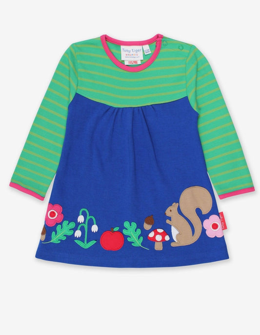 Organic Forest Adventure Applique T-Shirt Dress