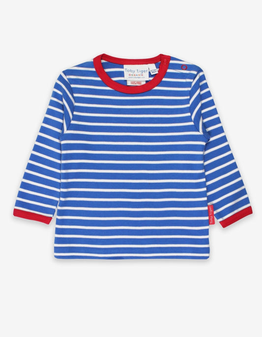 Organic Blue Breton T-Shirt