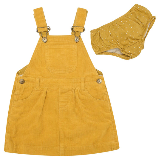 Ochre Corduroy Dress