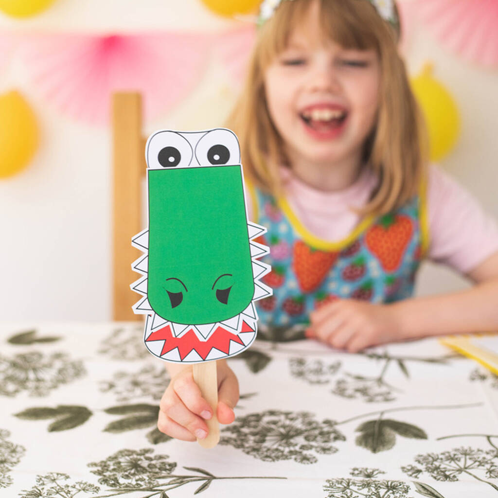 Kids Paper Snappy Croc Sustainable Paper Craft Kit