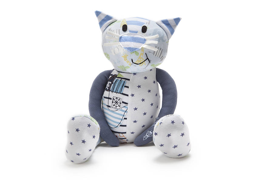 Personalised Baby Clothes Keepsake Cat