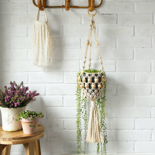 Beaded Plant Hanger Macrame Kit, Multiple Choices Available