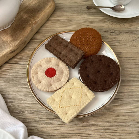 Felt Food Biscuit Selection Play Set