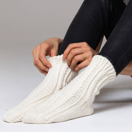 Cable Knit Socks Knitting Kit