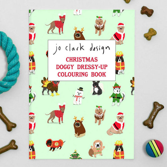 Christmas Doggy Dress Up Colouring Book, Multi-Coloured