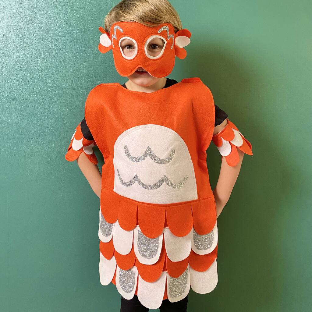 Clown Fish Costume For Kids And Adults, Orange