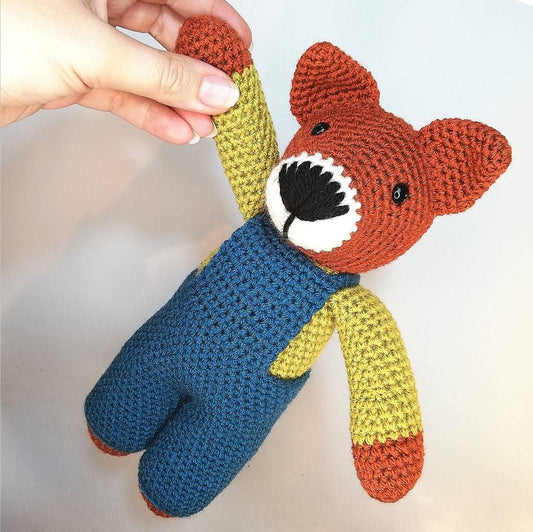 Handmade Crochet Fox Soft Toy