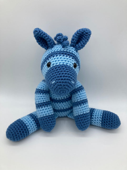 Handmade Crochet Zebra Soft Toy