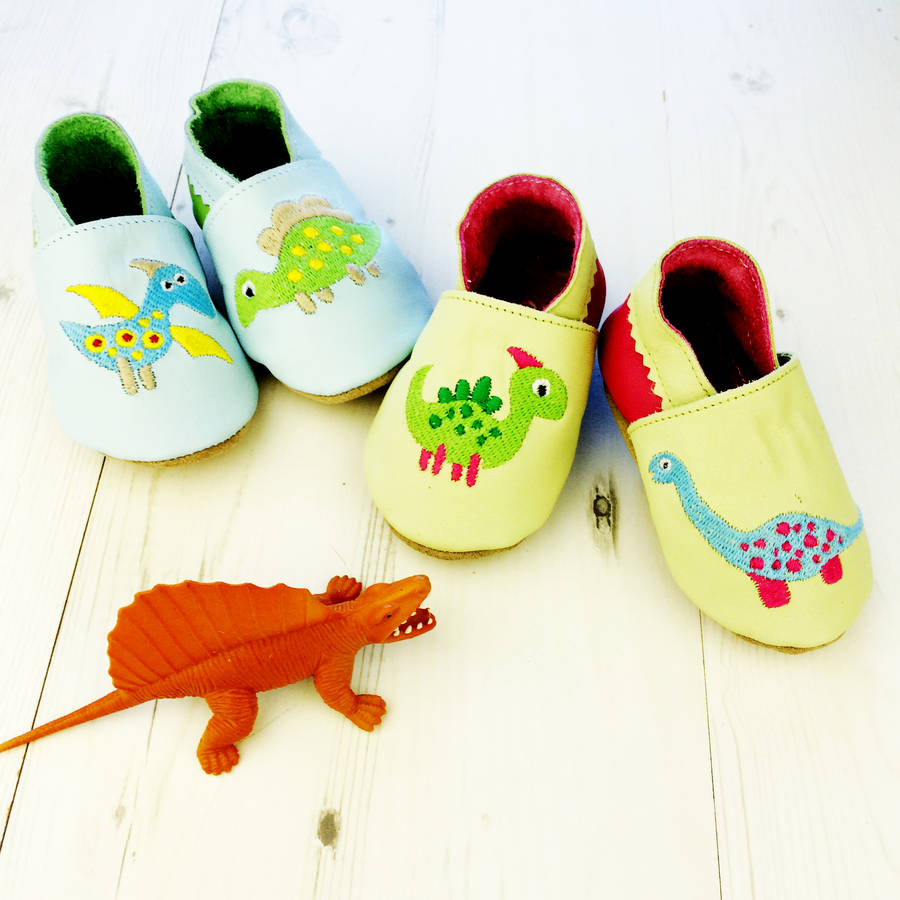 Dinosaur Mix 'N' Match Baby Shoes, Multi-Coloured