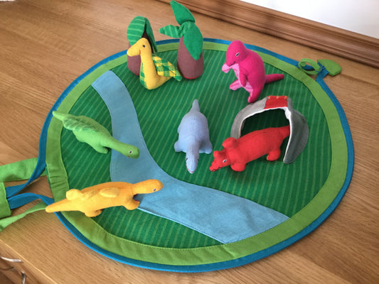 Fair Trade Dinosaur Play Set, Multi-Coloured