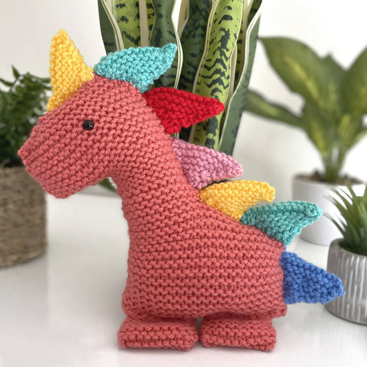 Dinosaur Set Of Knitting Patterns