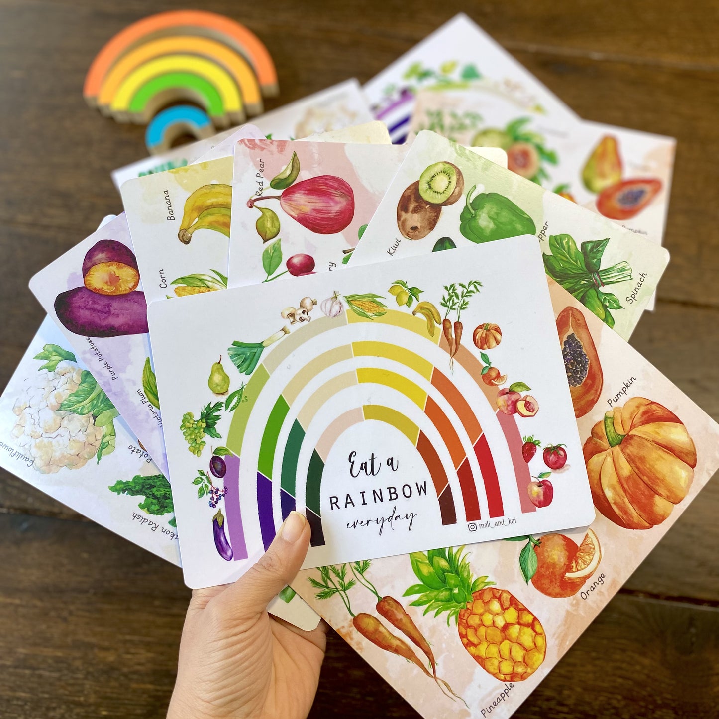 Eat A Rainbow Everyday Flash Cards, Multi-Coloured