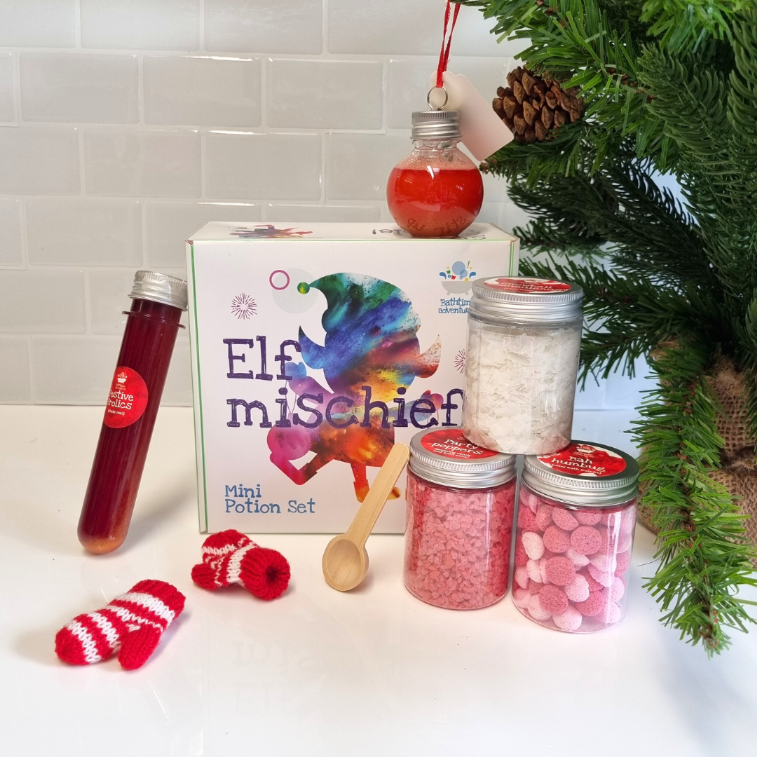 Elf Mischief' Mini Christmas Potion Making Kit, Red