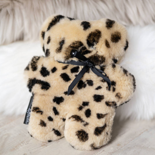 Flatout Bear Baby Leopard, Beige/Black/Bronze/Gold/Multi-Coloured/Natural