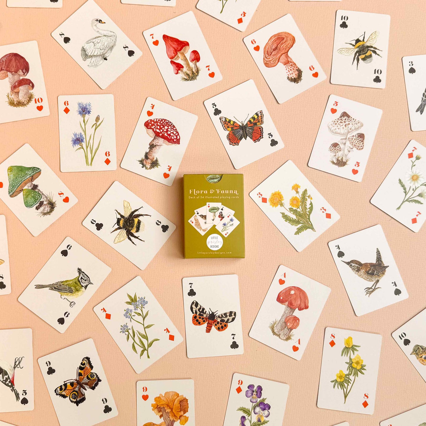 Flora And Fauna Playing Card Pack Deck Of 54