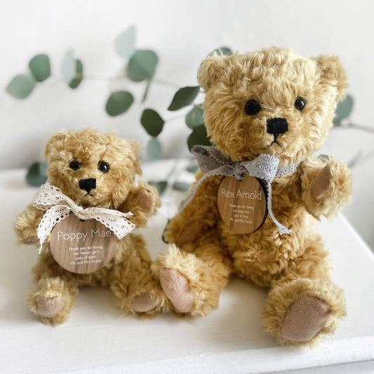 Flower Girl/ Page Boy Teddy Bear Gift, Brown