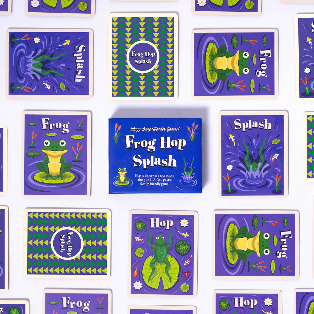 Frog Hop Splash Card Game, Multi-Coloured