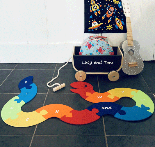 Giant Snake Floor Puzzle, Multi-Coloured