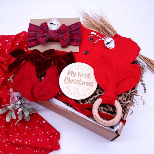 Girls Christmas Gift Box, Red