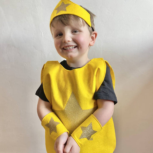 Gold Star Nativity Costume For Kids And Adults, Multiple Choices Available/Yellow