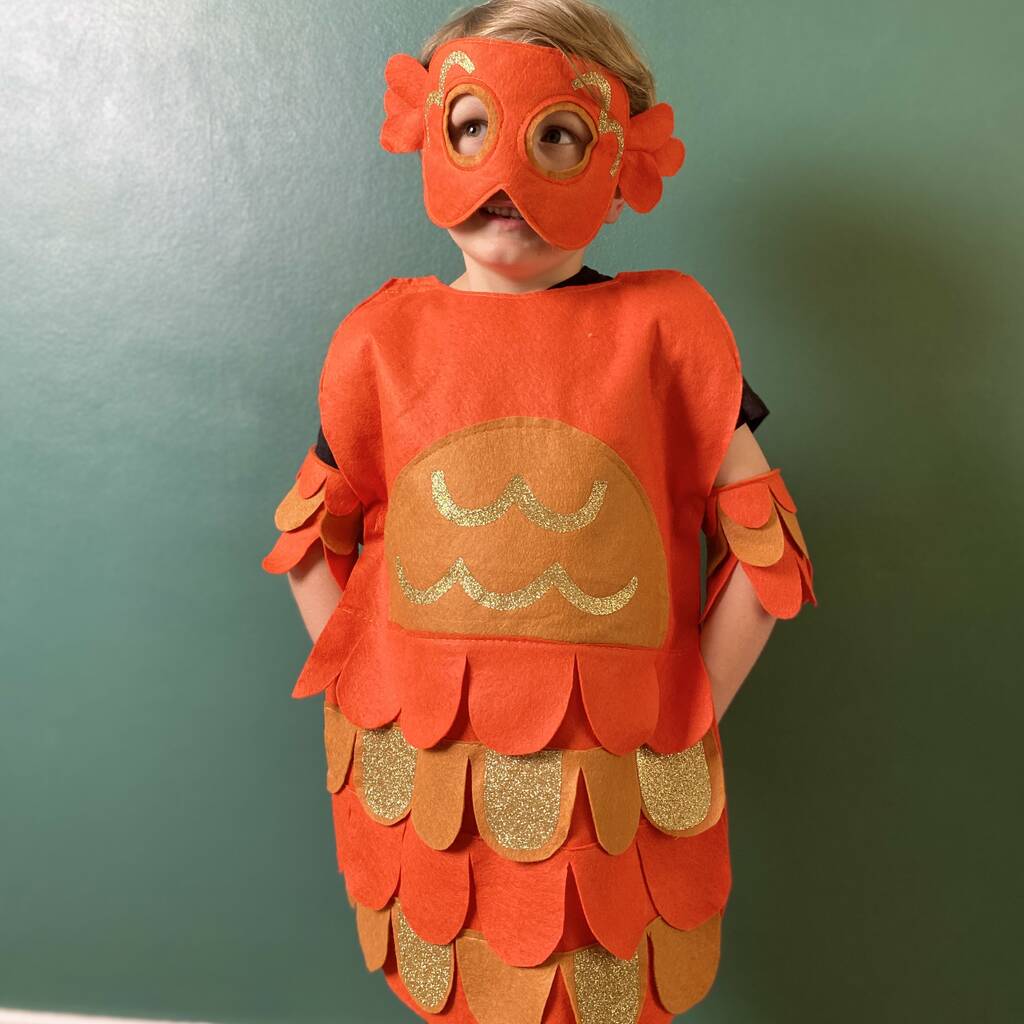 Goldfish Costume For Kids And Adults, Orange