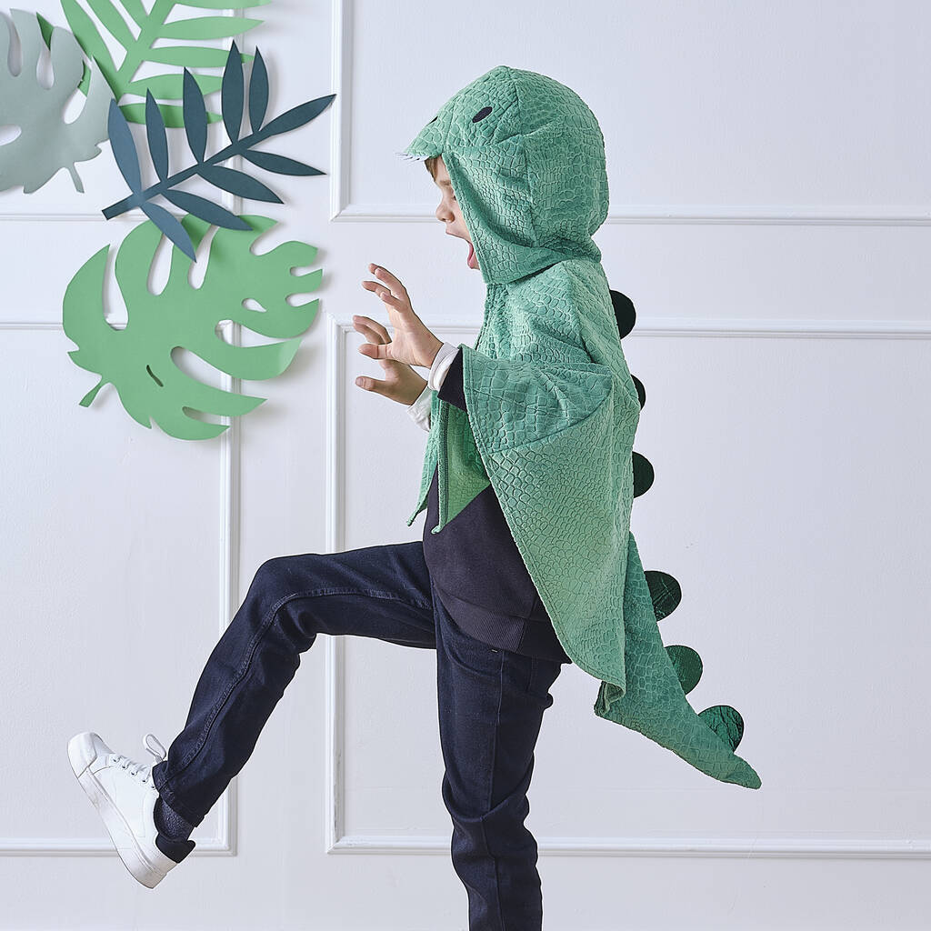 Green Dinosaur Costume Cape, Green