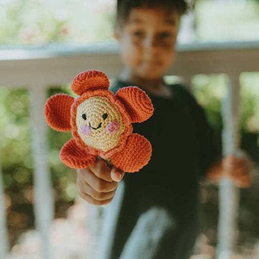 Handmade Flower Stem Red Fair Trade Toy, Red