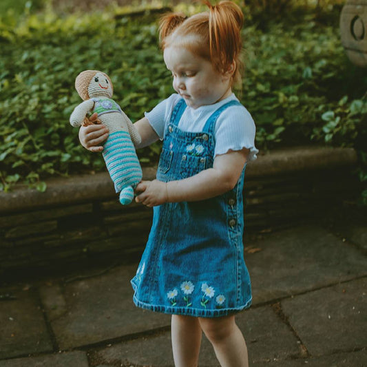 Handmade Mermaid Turquoise Fair Trade Toy, Turquoise