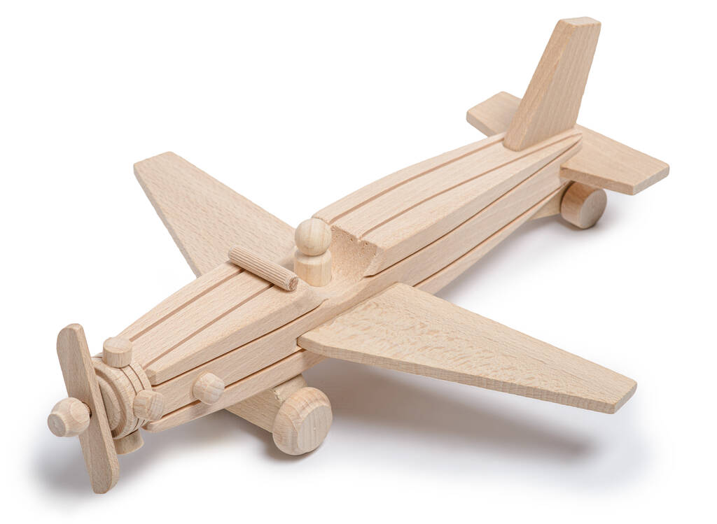 Handmade Wooden Monoplane Toy