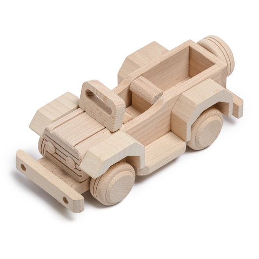 Handmade Wooden Off Road Car Toy