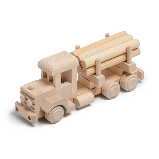 Handmade Wooden Timber Truck Toy