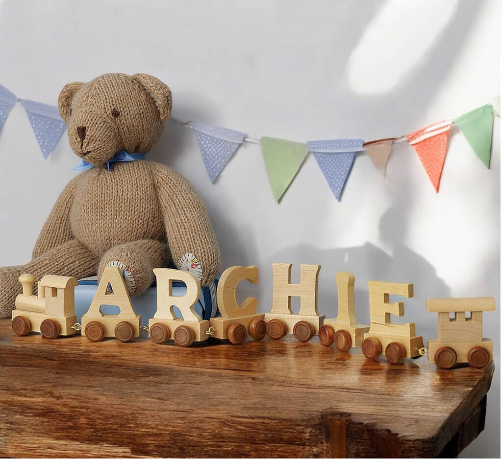 Personalised Wooden Name Train