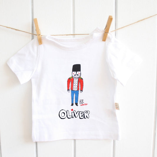 Handpainted And Personalised Guard T Shirt