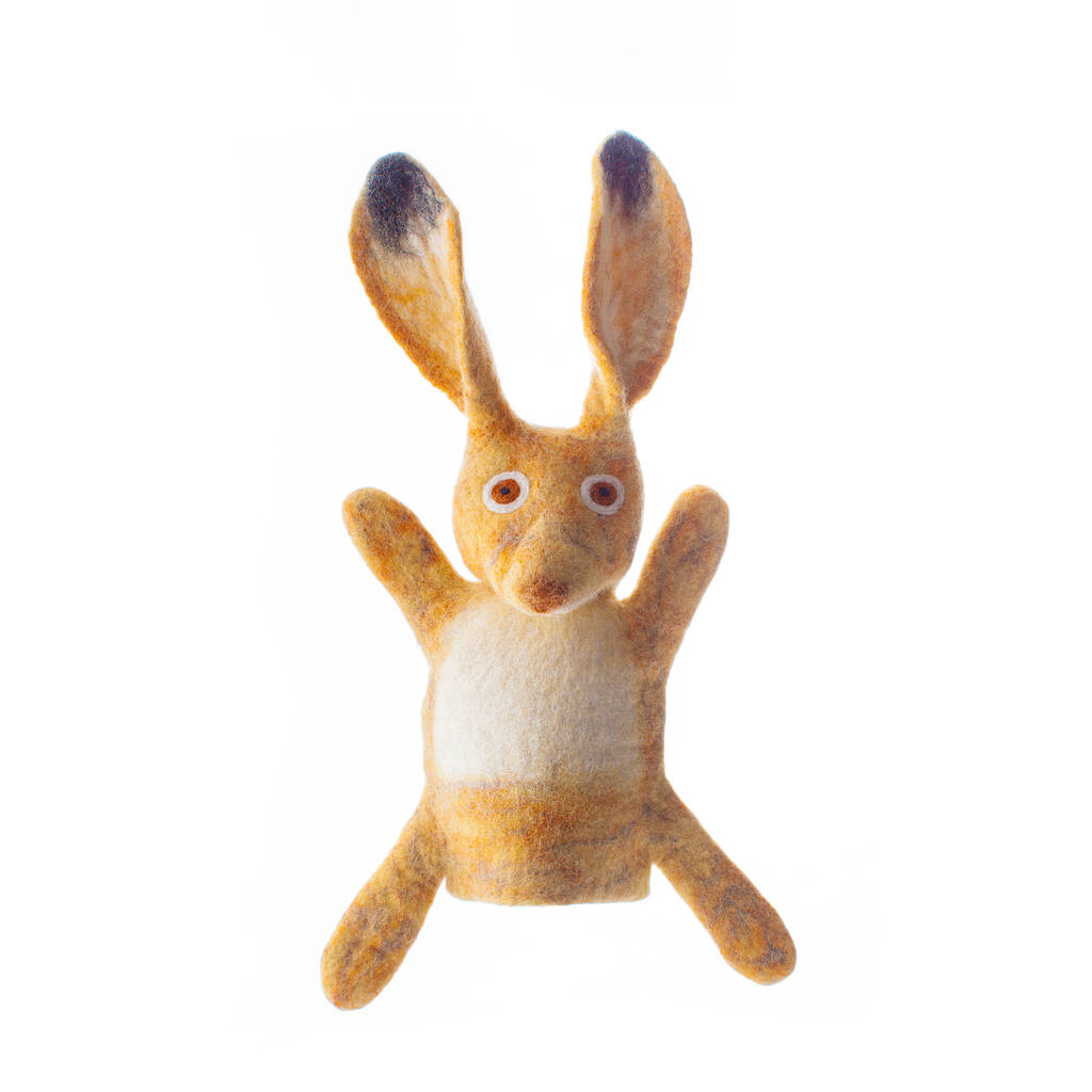 Hartley Hare Hand Puppet, Brown