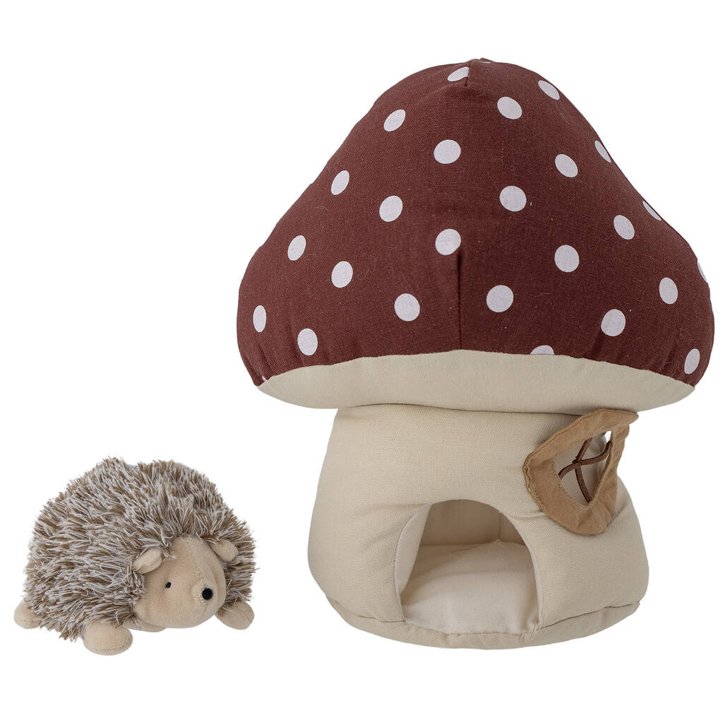 Hedgehog In Toadstool House Gift Set, Cream