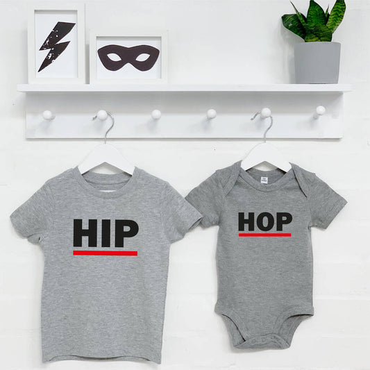 Hip Hop Sibling T Shirts, Grey