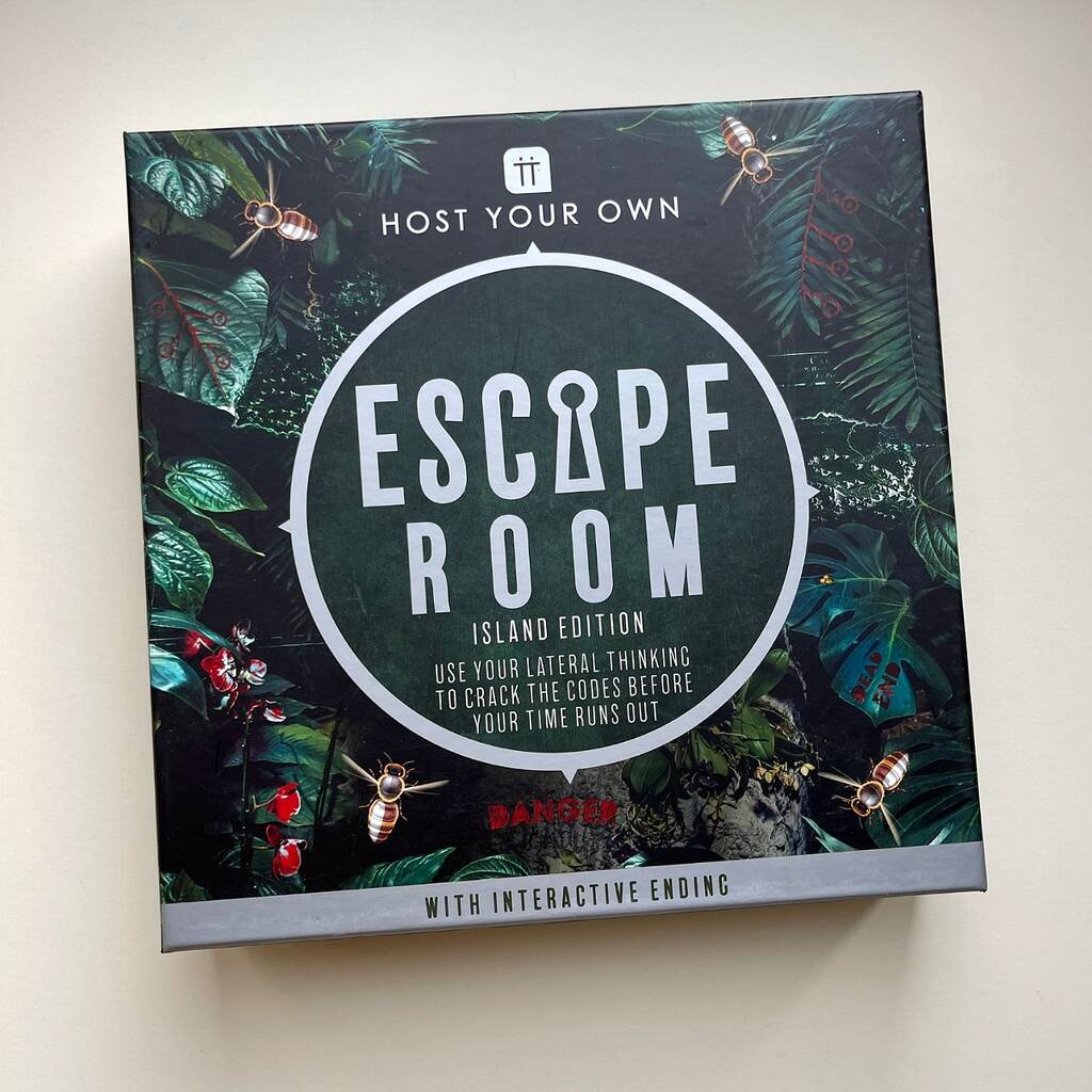 Host Your Own Escape Room Game Island Edition, Green